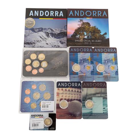 Andorra Euro Münzen - Kleines Konvolut.