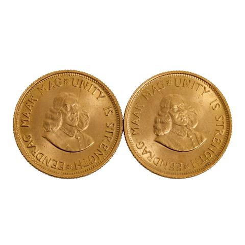 Südafrika/GOLD - 2 x 2 Rand 1966,