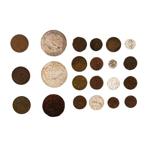 Indien / Bahawal - Pakistan / Bahawalpur - Konvolut von 22 Münzen,