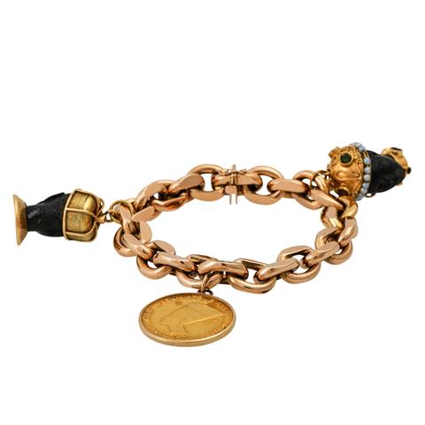 Moretti Armband mit Goldmünze,