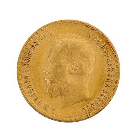 Russland/GOLD - 10 Rubel 1900 r,