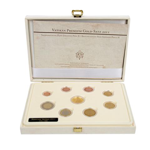 Vatikan/GOLD - Premium Kursmünzensatz 2011,