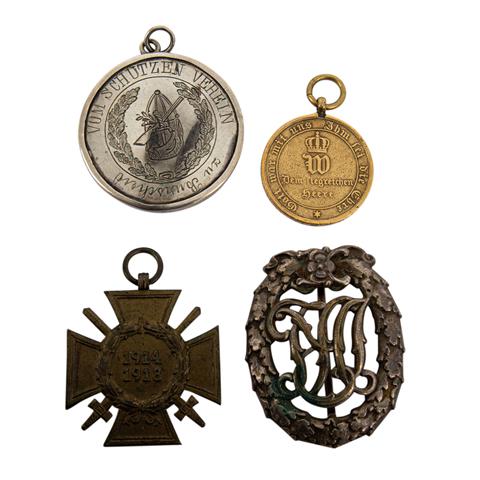 4 Medaillen/Auszeichnungen, auch Deutschland 1933-1945 -