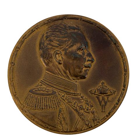Dt. Kaiserreich - Bronzemedaille 1914, Kaiser Wilhelm II.,