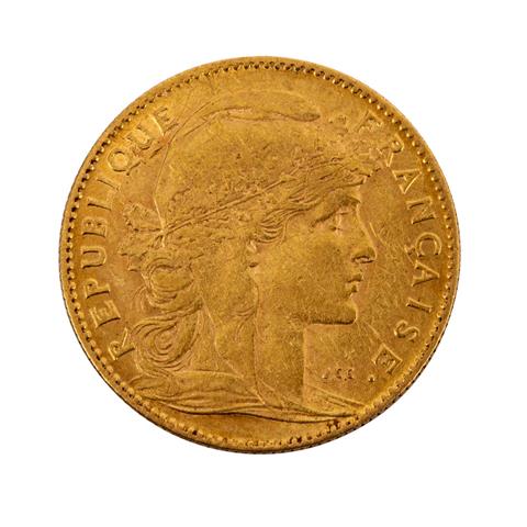 Frankreich - 10 Francs, 1906, Ceres,