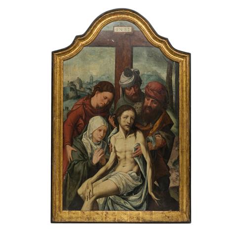 MOSTAERT, Jan, ATTRIBUIERT (Haarlem 1475-1555/56 ebenda), "Kreuzabnahme",