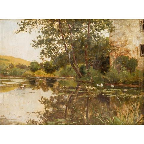 RÖTH, PHILIPP (1841-1921), "Enten am Wasser",