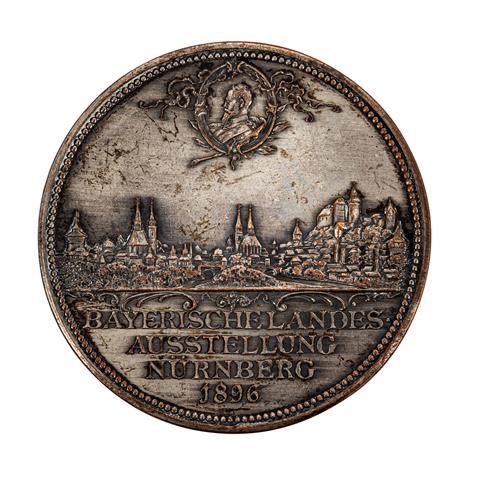 Nürnberg, Stadt - Versilberte Bronzemedaille 1896 von Lauer
