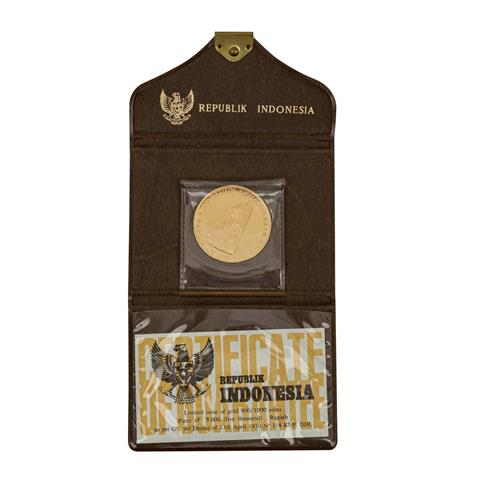 Selten! Indonesien/GOLD - 5000 Rupien 1970,