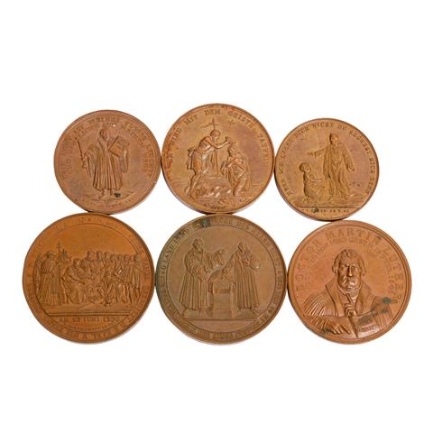 6 religiöse Medaillen, teils Bezug