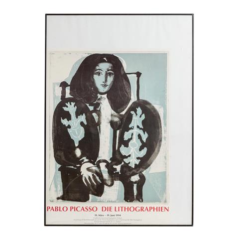 Ausstellungsplakat 'PABLO PICASSO DIE LITHOGRAPHIEN', 1994.