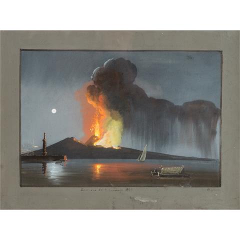 MIGLIORATO, D. (Künstler 19. Jh.), "Eruzione dal 2. Gennajo 1839",