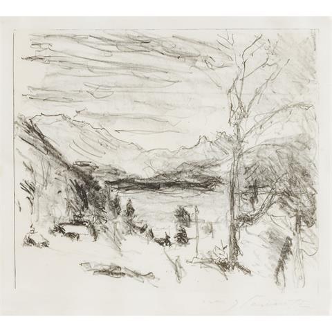 CORINTH, LOVIS (1858-1925), "Walchensee im Nebel",