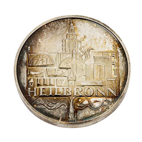 SILBER/Stadt Heilbronn - Medaille zum 1.250 Jahres Fest 1991,