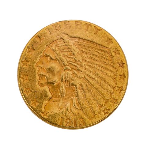 USA 2 1/2 Dollar Indian Head /GOLD