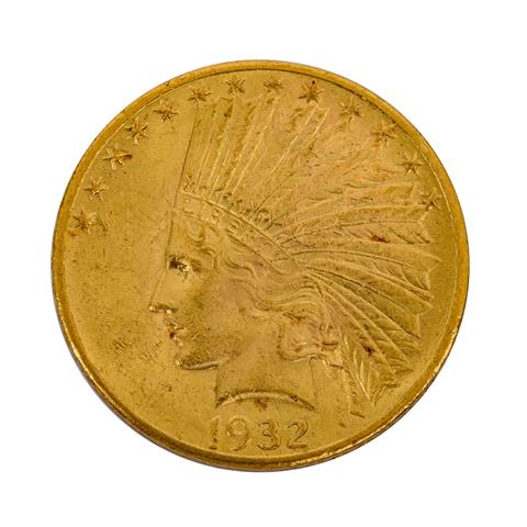 USA 10 Dollar Indian Head /GOLD