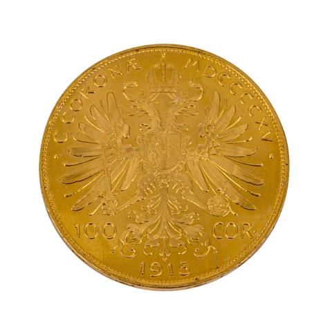 Österreich/GOLD - 100 Kronen 1915/NP,