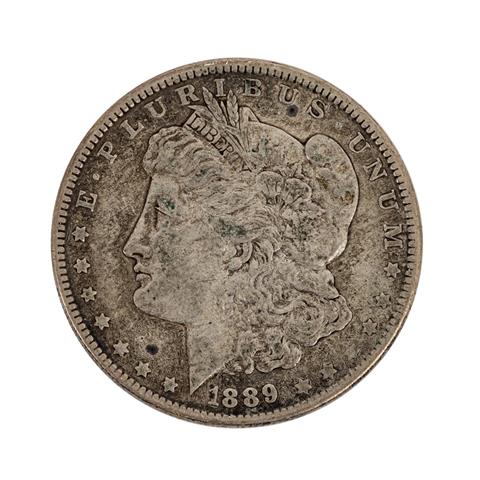 USA, Morgan Dollar 1889 o Mzz.,