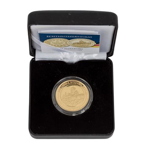 Wartburg Medaille, gut 1 Gramm GOLD,
