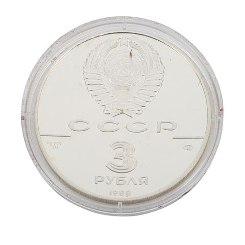 Sowjetunion 3 Rubel 1988 /SILBER