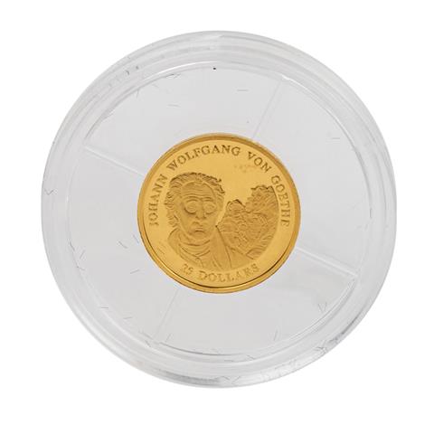 Liberia - 25 Dollars 2001, GOLD,