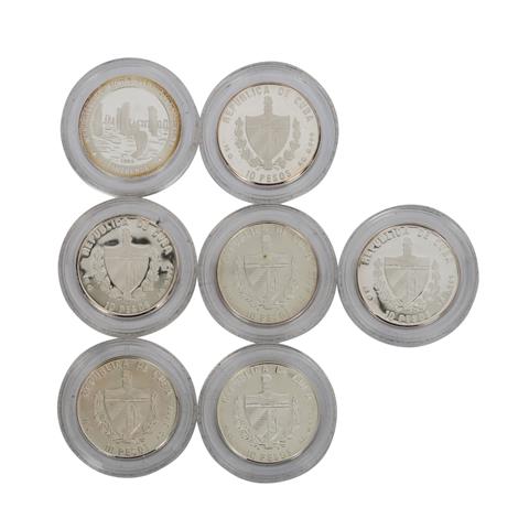 Die Sieben Weltwunder auf 7 Silbermünzen,