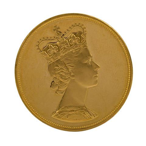GOLDMEDAILLE X Ducat Königin Elisabeth II.,
