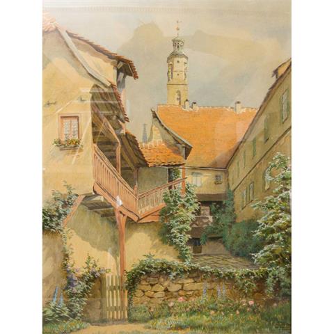 KESSLER, CARL (Coburg 1876-1968 München), "Sonniger Hof",