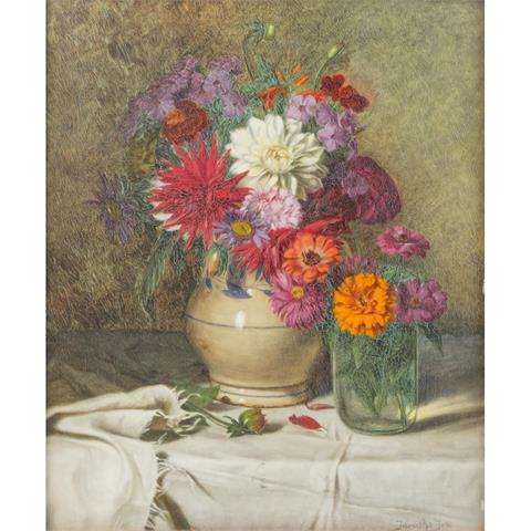 JURUTKA, JOSEF (1880-1945) "Stillleben mit Blumen"