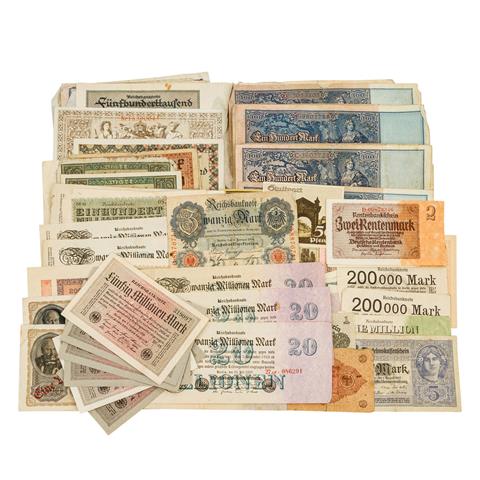 Historische Banknoten, Deutschland 1.H. 20.Jh. -