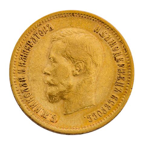 Russland, Zarenzeit - 10 Rubel 1899/r, Gold,
