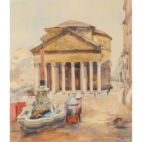 JÄGER, GUSTAV (1874-1957), "Roma 1907, Pantheon",