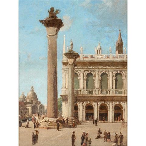 Maler/in ITALIEN 19./20. Jh., "Venedig, Blick auf den Marcusplatz",