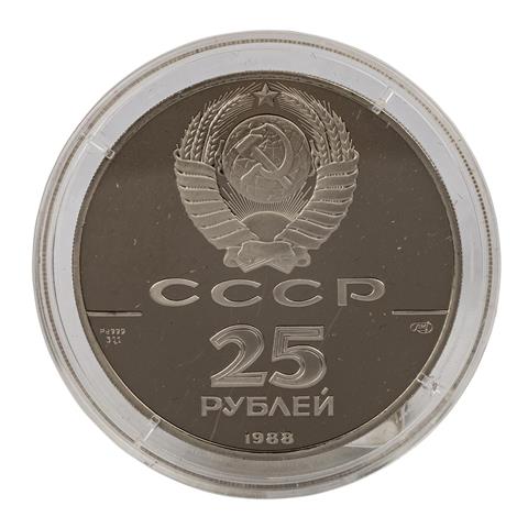 Russland/PALLADIUM - 25 Rubel 1988