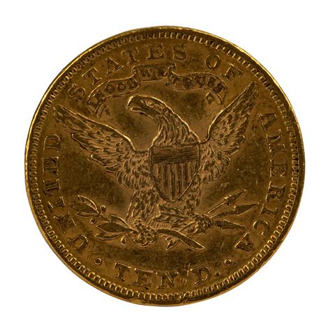USA - 10 Dollars 1894/o.Mzz., Eagle,