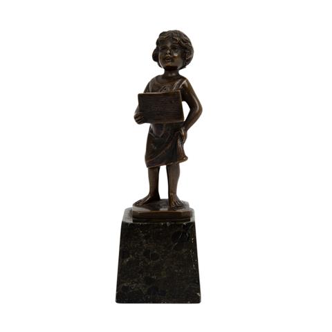 JÄGER (?) kleine Bronzefigur, 20. Jh.,