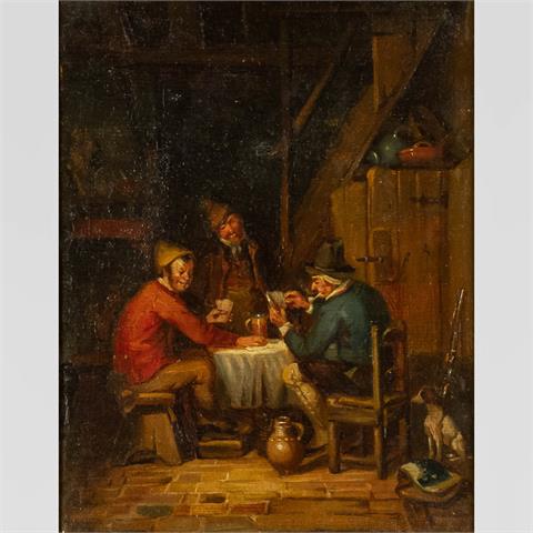 OSTADE, Adriaen van, NACHFOLGE (Ostade: 1610-1685), "Kartenspieler in der Wirtsstube",