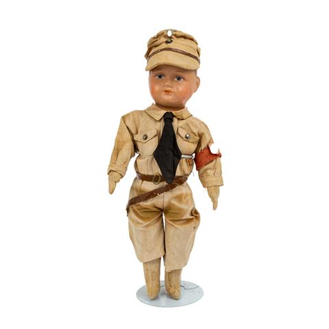 Seltene Celluloid-Puppe in HJ-Uniform, 1930er Jahre,