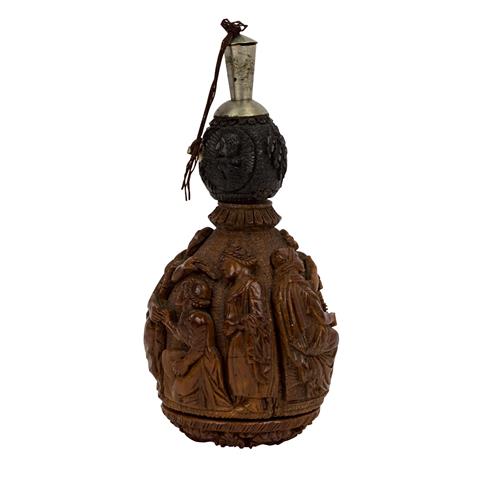 Snuff bottle aus Holz. CHINA, um 1900.
