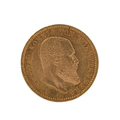Württemberg/GOLD - 20 Mark 1897 F,