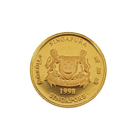 Singapur/GOLD - 5 Dollars 1998,