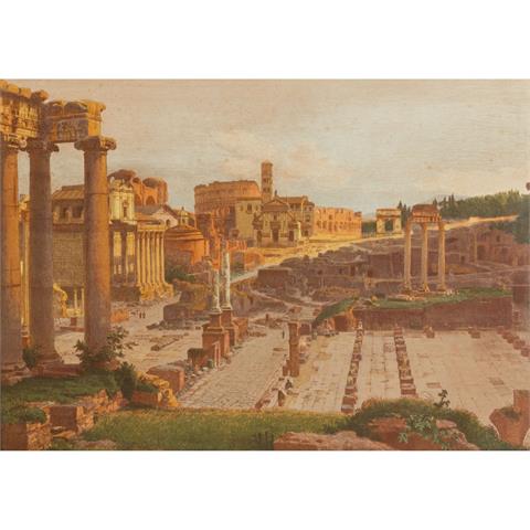 KÜNSTLER/IN 19. Jh., "Rom, Blick auf das Forum Romanum",