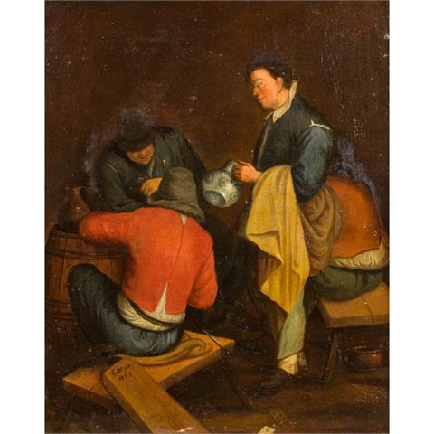 BEGA, C., wohl CORNELIS (um 1620/32-1664, holländischer Maler), "In der Schenke",