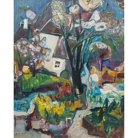 SCHOBER, PETER JAKOB (1897-1983), "Garten im Frühling",