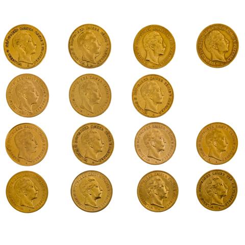 Preussen/GOLD - 15 x 10 Goldmark Wilhelm II.,