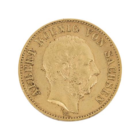 Sachsen/GOLD - 20 Mark 1895 E Albert,