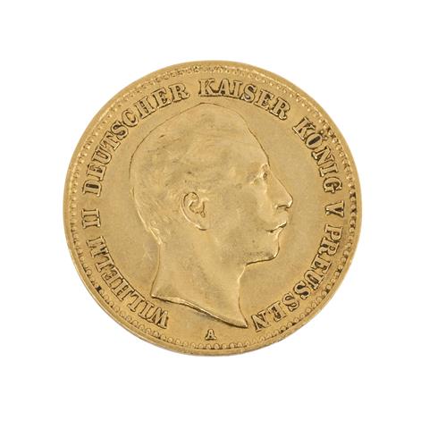 Preussen/GOLD - 10 Mark 1900 A Wilhelm II.,