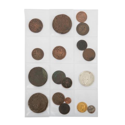 Russland -  18./19. Jahrhundert, Sammlung von 18 Münzen,