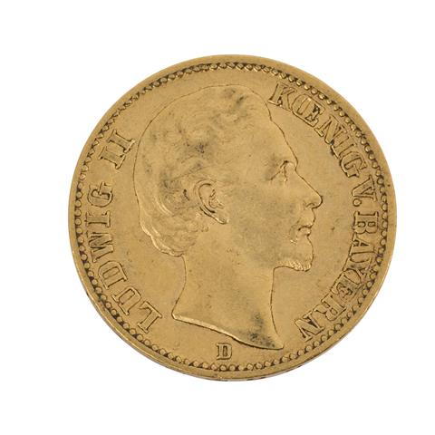 Bayern/GOLD - 20 Mark 1872 D