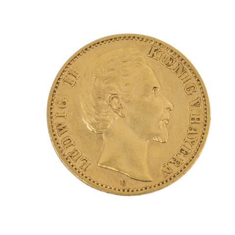 Bayern/GOLD - 10 Mark 1873 D